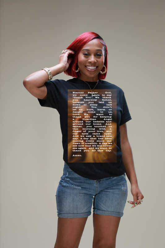 JESUS GRAPHIC | DAILY PRAYER OVERLAY TEE (BLACK/WHITE/BROWN/TAN)