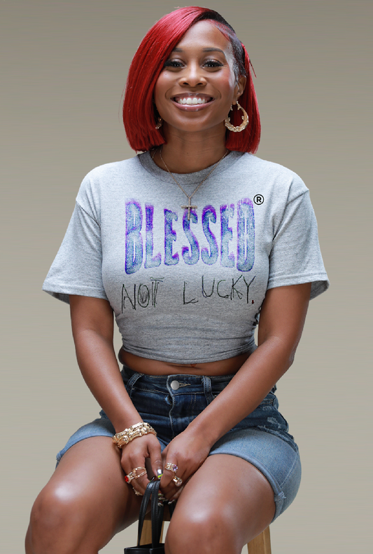 BLESSED NOT LUCKY(STANDARD EDTION)\GREY\BLACK\PURPLE\BLUE